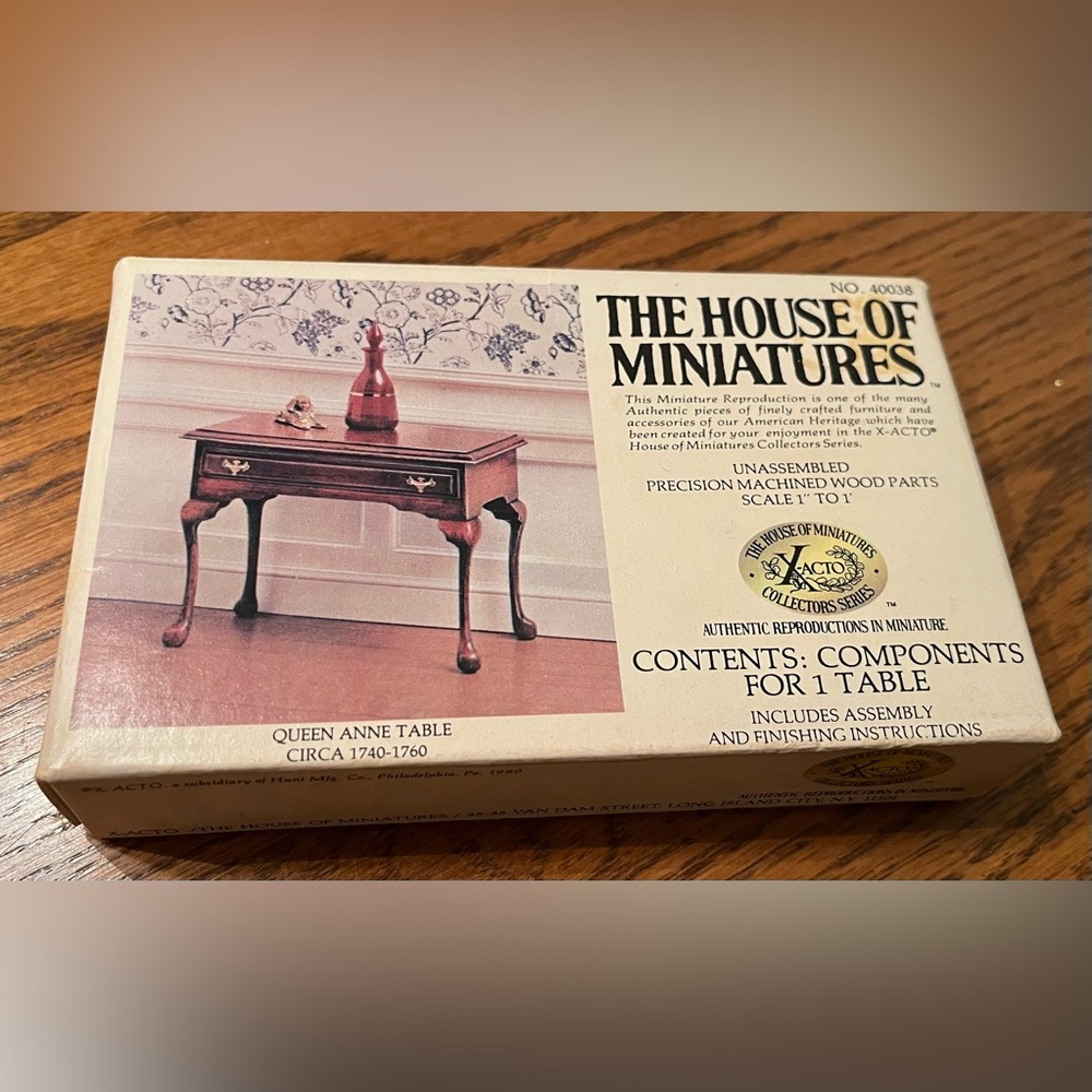 Queen Anne Table Dollhouse Miniature Kit by The House Of Miniatures